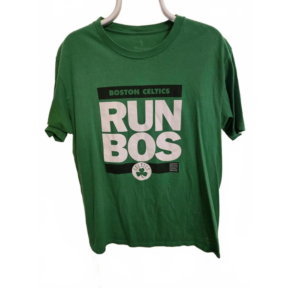 Boston Celtics Run Dmc Collab T-Shirt - Green - L - Mens Fanatics Euc